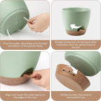 Plant Pots 10/9/8/7.5/7 inch, Self Watering Planters - Image 3