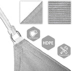 Patio Paradise 25' x 25' x 25' Sun Shade Sail Triangle Canopy Shade Cloth - Image 3
