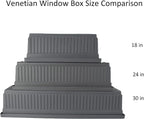 The HC Companies 30 Inch Venetian Rectangular Window Planter Box - Image 5
