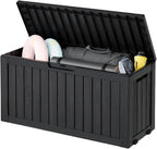 Outdoor Storage Box, Resin Deck Boxes Indoor and outdoor, Waterproof Storage by NBYSGO