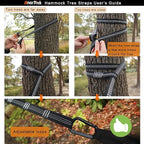Camping Hammock, Super Lightweight Portable Parachute Hammock - Image 3