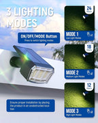 Solar Lights Outdoor Lighting IP65 Waterproof, 63LED Solar Spotlights, 3 Pack - Image 3