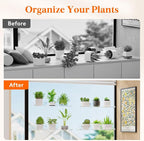 Lifewit Window Plant Floating Shelves 14.6x3.6, 3 Pack Acrylic Suction Cup Shelf - Image 9