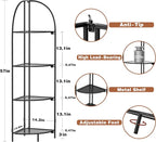 Crofy Foldable 4 Tier Corner Shelf, Metal Corner Plant Stand - Image 3