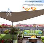 E&K Sunrise 19' x 19' x 19' Sun Shade Sail Triangle Canopy Shade Cover UV Block - Image 5