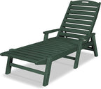 POLYWOOD NCC2280MA-P Nautical Arms Chaise, One Size by POLYWOOD