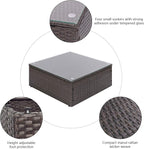 Devoko 9 Pieces Outdoor Sectional Sofa All-Weather Patio Furniture Sets Manual - Image 4