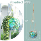 Hanging Planter Mosaic Garden Pot Small Flower Pot - Image 2