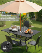 Outvita Outdoor Patio Table for 6 Person - Image 5