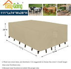 Easy-Going Rectangle Patio Furniture Cover Waterproof Outdoor Dining Table and - Image 2