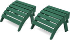 KINGYES Folding Adirondack Ottomans Set of 2 by KINGYES