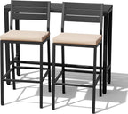 Crestlive Products Outdoor Bar Table and Chairs Set, 3 Piece Outside Patio Bar - Image 9