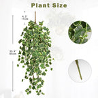 Hollyone 2pcs Artificial Hanging Plants 35.4" Fake Ivy Vine Faux Ivy Leaves - Image 2