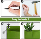 Hanging Planting Grow Bags, 12 Pockets Hanging Vertical Wall Planter Wall - Image 9