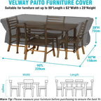 Velway Patio Table Chairs Set - Image 2