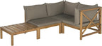 SAFAVIEH Outdoor Collection Lynwood Outdoor Sectional Sofa - Image 3