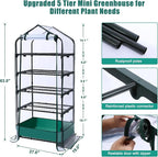5 Tier Mini Greenhouse for Indoor Outdoor, Portable Green House - Image 3
