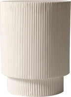 LeisureMod Modern Side Table Round Fiberstone Top Accent End Table - Image 8