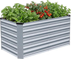 INNO STAGE 4x2x2ft Galvanized Raised Garden Bed, Raised Garden Bed Kit-Metal by INNOSTAGE