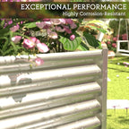 FRIZIONE 3pcs 4x2ft Galvanized Raised Garden Bed Outdoor, Above Ground Garden - Image 6