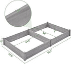 Yaheetech 8×4ft Wooden Horticulture Raised Garden Bed Divisible Elevated - Image 3