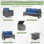 Belord 6-Piece Outdoor Sectional Furniture Set - Image 2