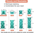 GameXcel Vertical Planter 7 Tier Stackable Planters Garden Planters Strawberry - Image 6