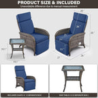 Belord 7 Piece Wicker Patio Furniture Set - Image 3