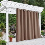 NICETOWN Outdoor Curtains for Patio W100 x L84 inch 2 Pieces, Sun Blocking by NICETOWN