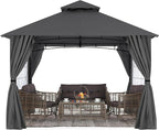 MASTERCANOPY Patio Gazebo Steel Frame Outdoor Gazebo - Image 7