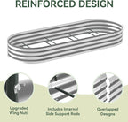 Raised Garden Bed with Sprinkler Timer and Self-Watering System, Oval Raised - Image 7