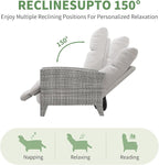 IDEALHOUSE Wicker Outdoor Recliner Reclining Patio Chairs - Image 5