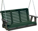 Poly Lumber Wood 4FT Porch Swing Amish Craftsmandship Made in USA HDPE by Unknown