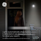 GE LED+ Motion LED Light Bulbs, PAR38 Outdoor Security Floodlights, Warm White - Image 4