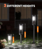 6 Pack Solar Pathway Lights Outdoor, Super Brightness IP65 Waterproof Auto - Image 6