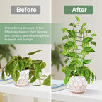 17.5 Inch Indoor Plant Trellis for Climbing Plants, Small Metal Garden Trellis - Image 3