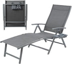 Kozyard Aluminum Outdoor Chaise Lounge Chair, Adjustable Reclining Patio Lounge - Image 8