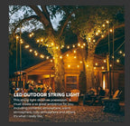 96FT Outdoor String Lights, Commercial Grade Heavy Duty White Wire Patio Light - Image 4