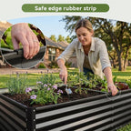COMHOMA Galvanized Raised Garden Bed, Large Metal Planter Box - Image 4