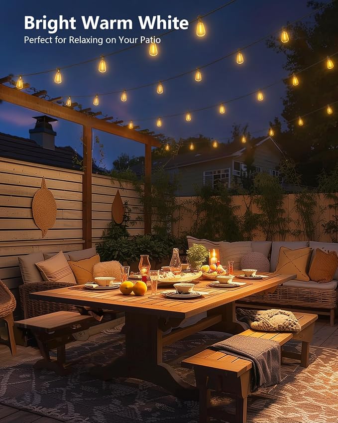 Brightown 37FT Solar String Lights Outdoor Waterproof - Image 5