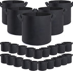 GROWTNT 3 Gallon Grow Bags 24 Pack, 3 Gallon Fabric Pots, Garden Bags to Grow by GROWTNTLLC