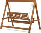 Furinno Tioman Hardwood Patio / Garden / Outdoor Large Porch Swing, 3 Seater - Image 4