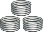3PCS 2x2x1FT Galvanized Raised Garden Bed Kit, Vegetable Boxes-Round Metal by Yortrek