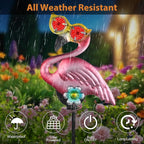 Solar Flamingo Yard Stakes 39.7" - Image 5