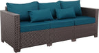 Outdoor Couch 3 Seater Sofa Outdoor Furniture Deep Seat High Backrest Patio - Image 7