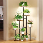 Corner Plant Stand with Grow Lights, 7 Tiered Plant Shelf Indoor, Metal Plant - Image 8