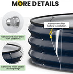Galvanized Raised Garden Bed 4×4×1 FT, Round Metal Raised Garden Bed Outdoor - Image 3