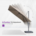 PURPLE LEAF 10 FT Outdoor Umbrella - Image 6