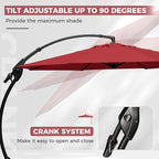 Grand patio 11FT Cantilever Umbrella - Image 5