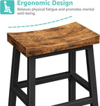 Rustic Bar Stools, 24 Inch Barstools, Counter Height Stools - Image 7